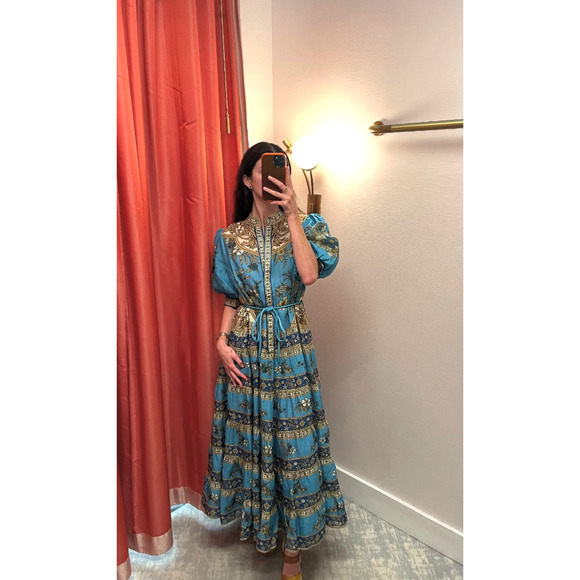Alemais Cassie Tiered Midi Dress US 8 - Picture 11 of 11